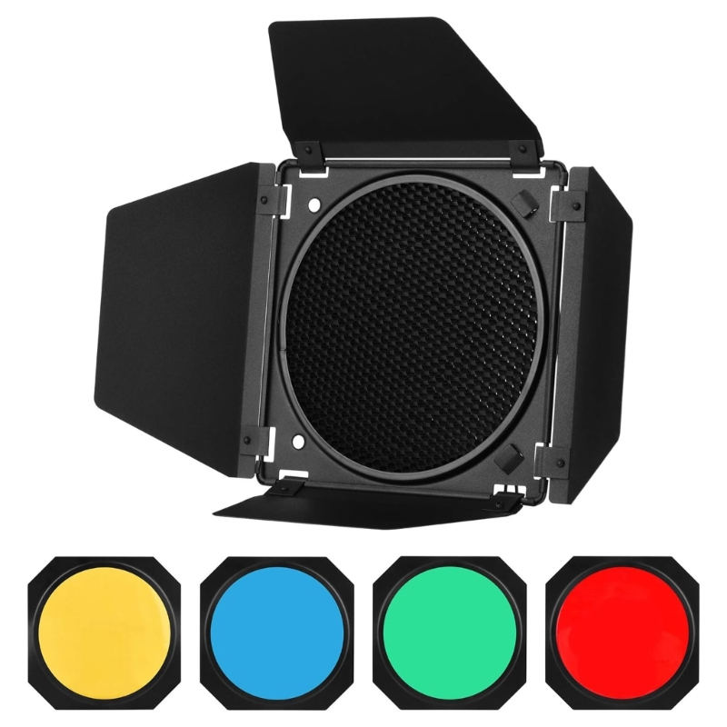 Honeycomb Grid Filter - Barn ประตู + กริดรังผึ้ง + 4