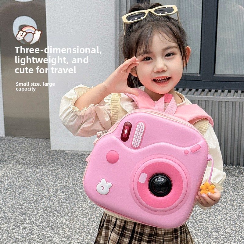 Photography Lighting Equipment Bags - กระเป๋าเป้สะพายหลังเด็กน่ารักปี 2026 พร้อมไฟ LED กระพริบ ดีไซน์เปลือกไข่