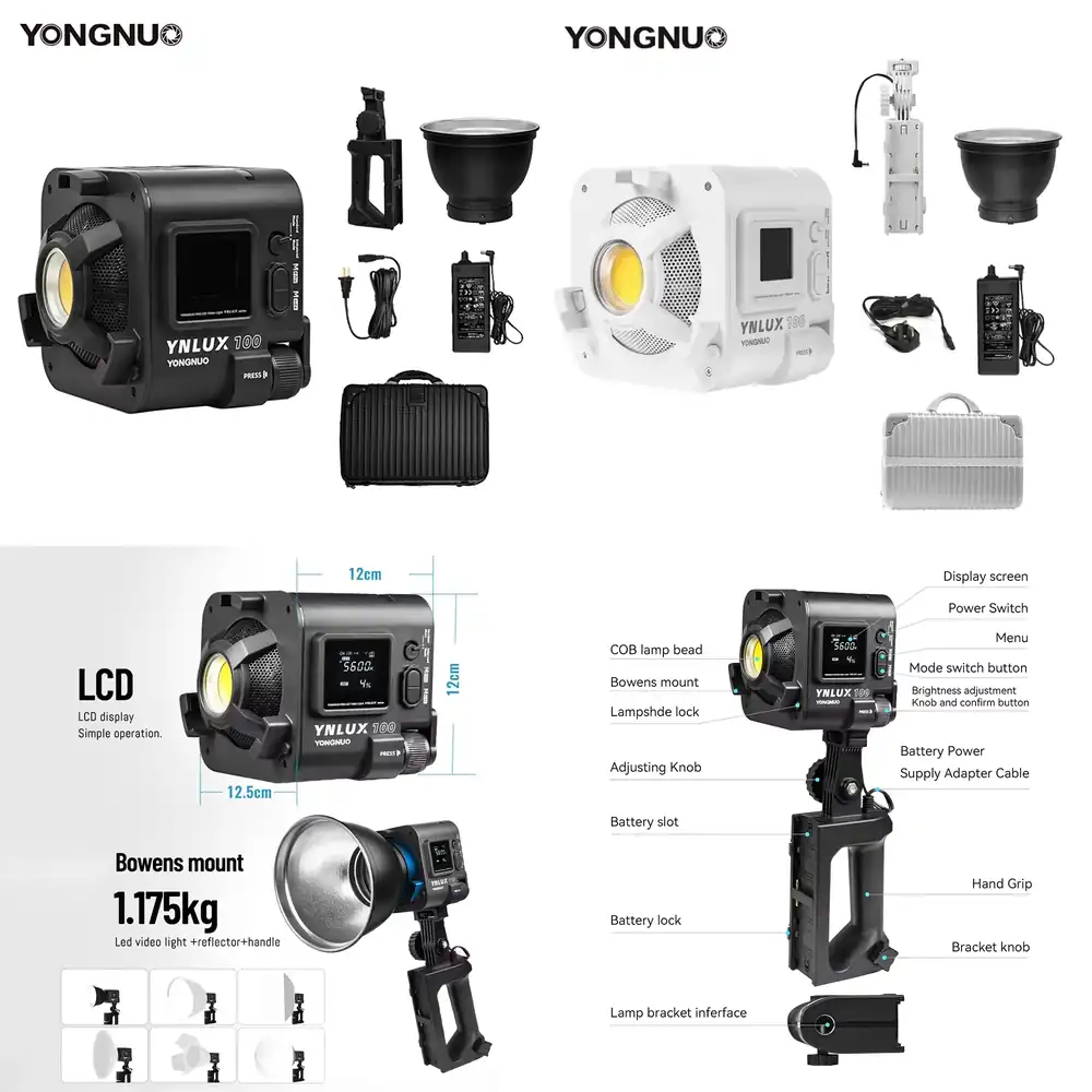 Photography Of Lighting - ไฟวิดีโอ LED แบบพกพา YONGNUO YNLUX100 100W