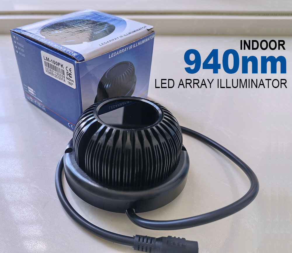 Photography Lighting Diagram - ไฟอินฟราเรดแบบซ่อนตัวสีดำสำหรับใช้งานในอาคาร 940nm อินฟราเรด 160 องศา 10W