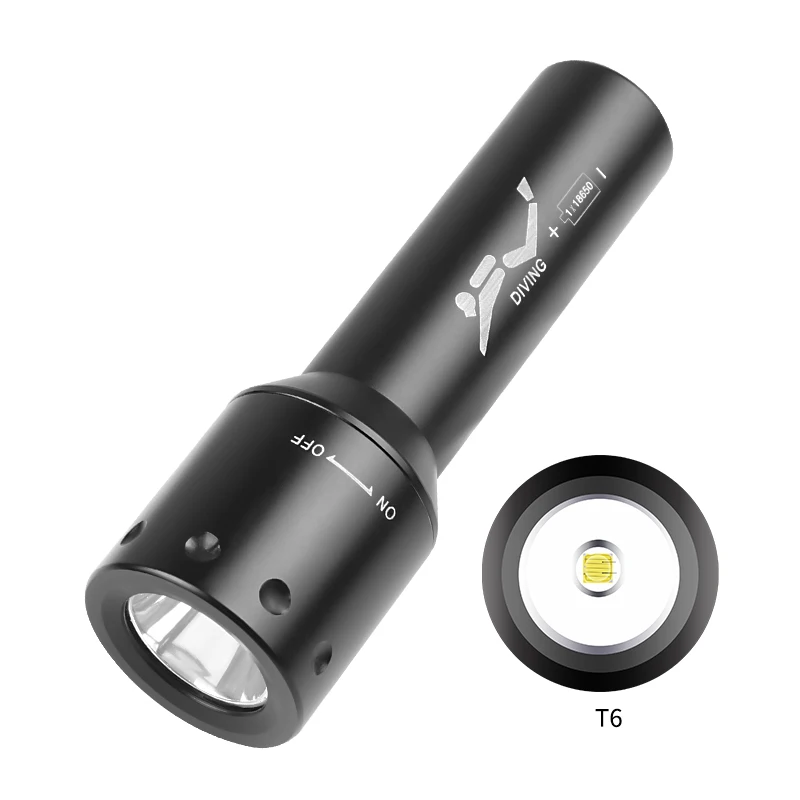 Photography Of Lighting - ไฟฉายดำน้ำ LED รุ่นใหม่ T6 ระยะไกล สำหรับงานใต้น้ำ