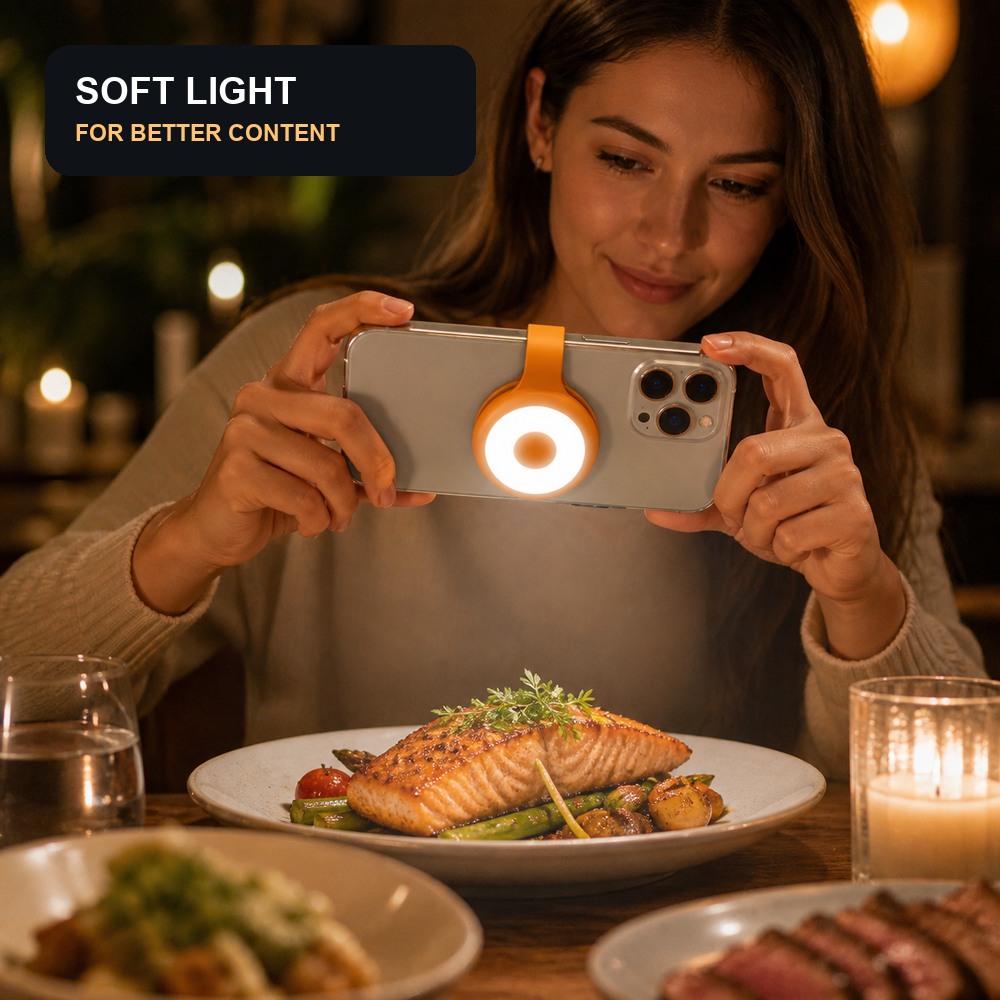 ไฟเซลฟี่ LED แบบพกพาพร้อมคลิปแ - Photography Lighting Lamp บทวิจารณ์และราคา