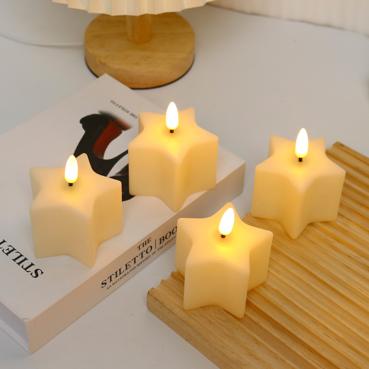 เทียน LED รูปทรงลูกบาศก์ สำหรั - Photography Of Lighting บทวิจารณ์และราคา