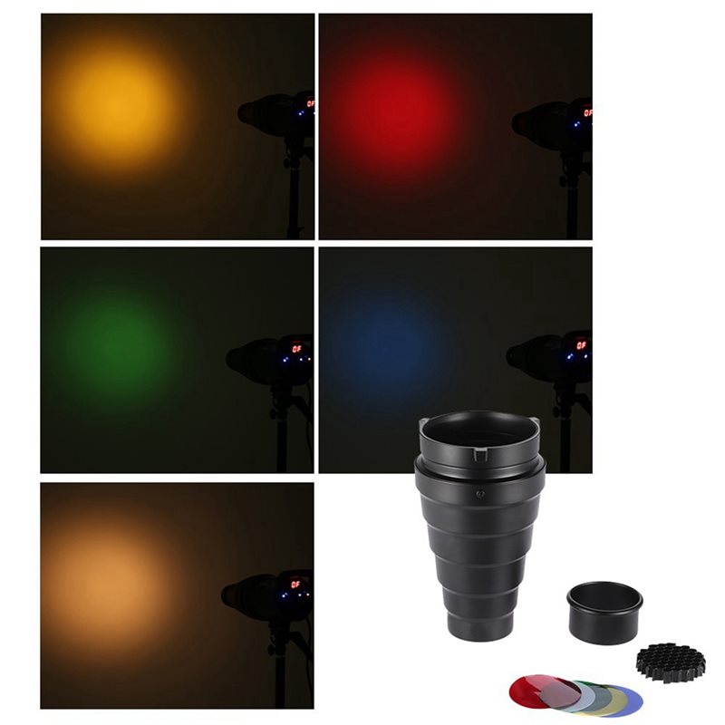 N75R-3X Conical Snoot พร้อมตะแ - Honeycomb Grid Filter บทวิจารณ์และราคา