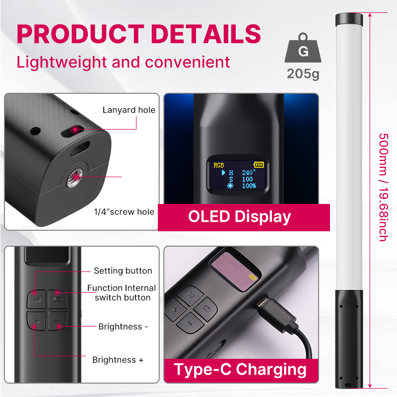 Ulanzi VL119 มือถือ RGB สีสัน  - Photography Lighting Lamp บทวิจารณ์และราคา