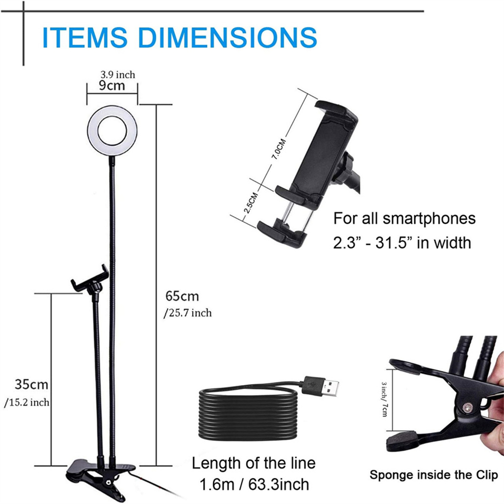 ที่วางโทรศัพท์มือถือแบบยืดหยุ่ - Photography Lighting Continuous บทวิจารณ์และราคา
