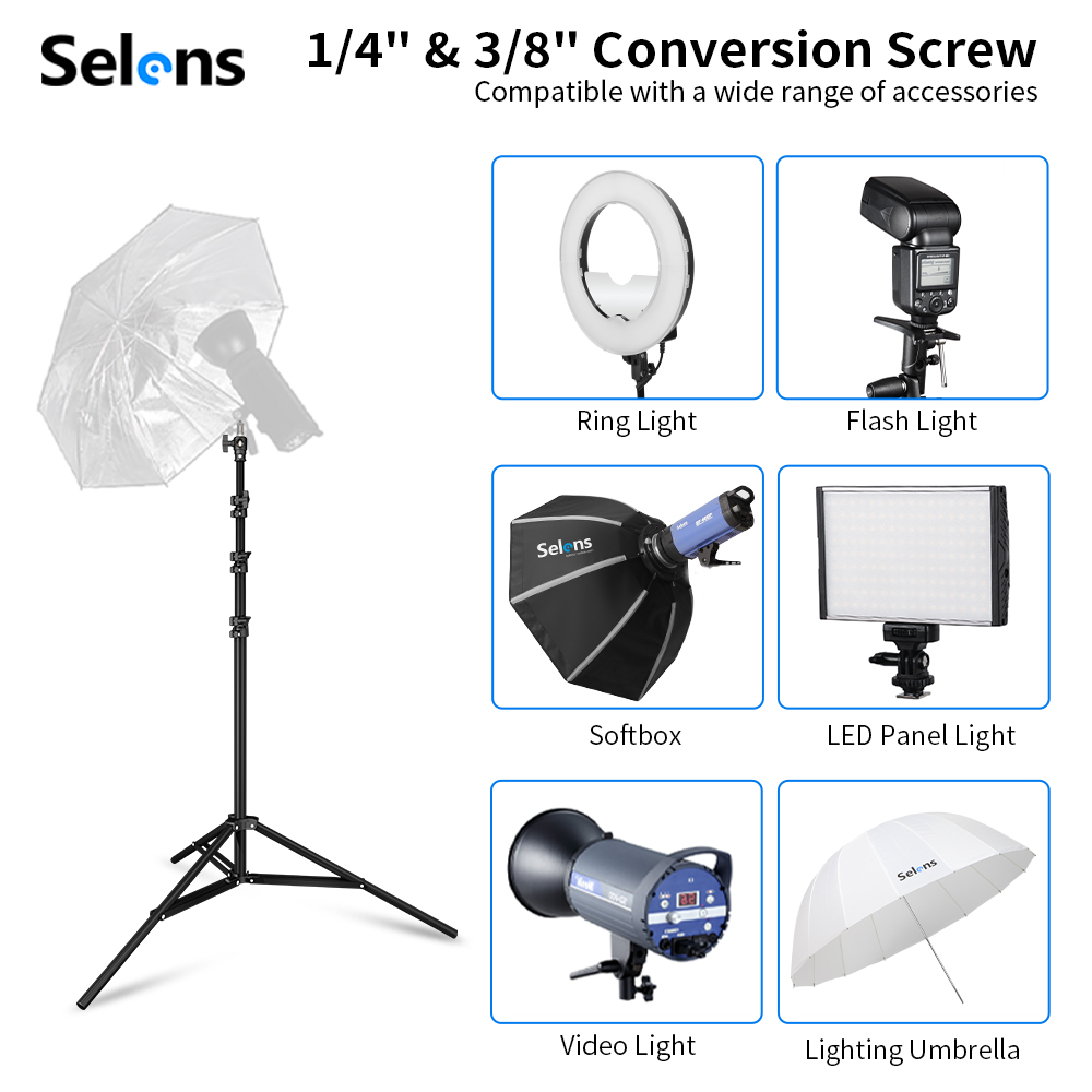 ขาตั้งไฟแบบเบาะลม Selens ขนาด  - Photography Lighting Flash บทวิจารณ์และราคา