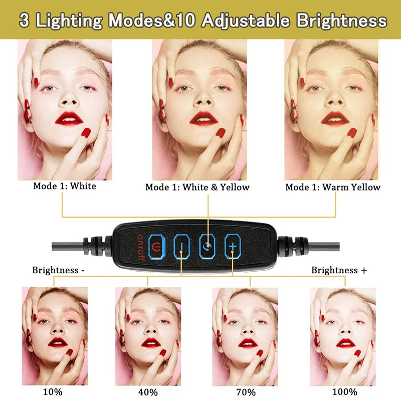 Universal Selfie Ring Light พร - Photography Lighting Circle บทวิจารณ์และราคา