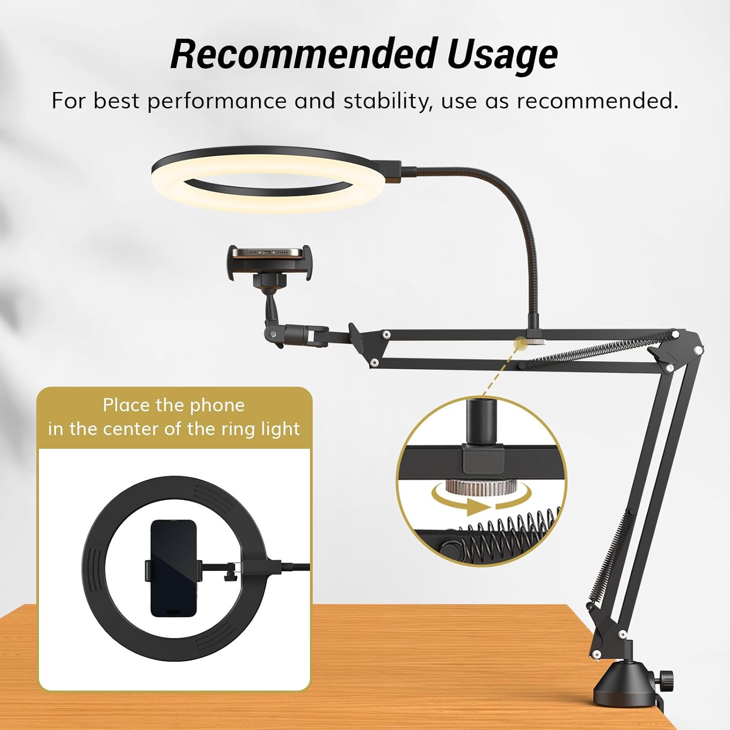 ไฟวงแหวนพร้อมขาตั้งและที่วางโท - Photography Lighting Circle บทวิจารณ์และราคา