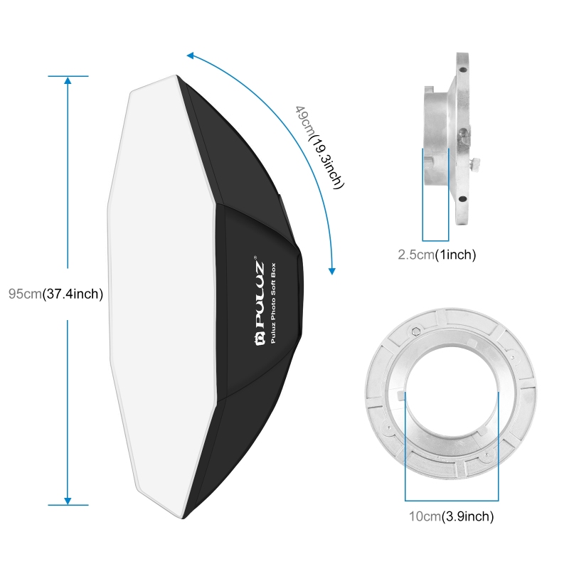 Puluz แผ่นกระจายแสงแปดเหลี่ยม9 - Photography Lighting Flash บทวิจารณ์และราคา