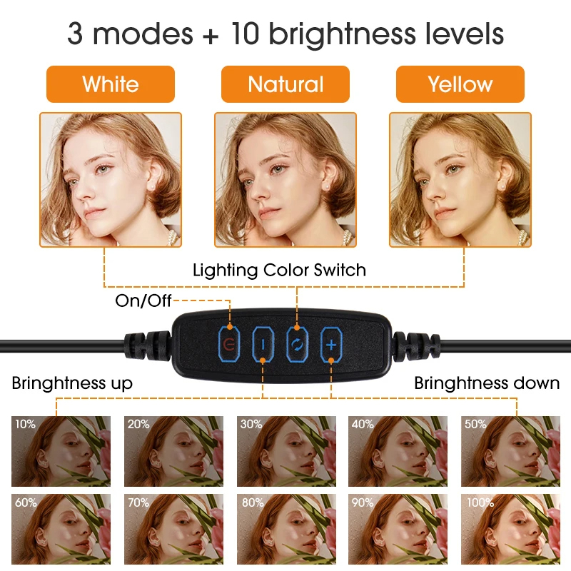 10 นิ้ว LED Selfie แหวนแสงวงกล - Photography Lighting Circle บทวิจารณ์และราคา
