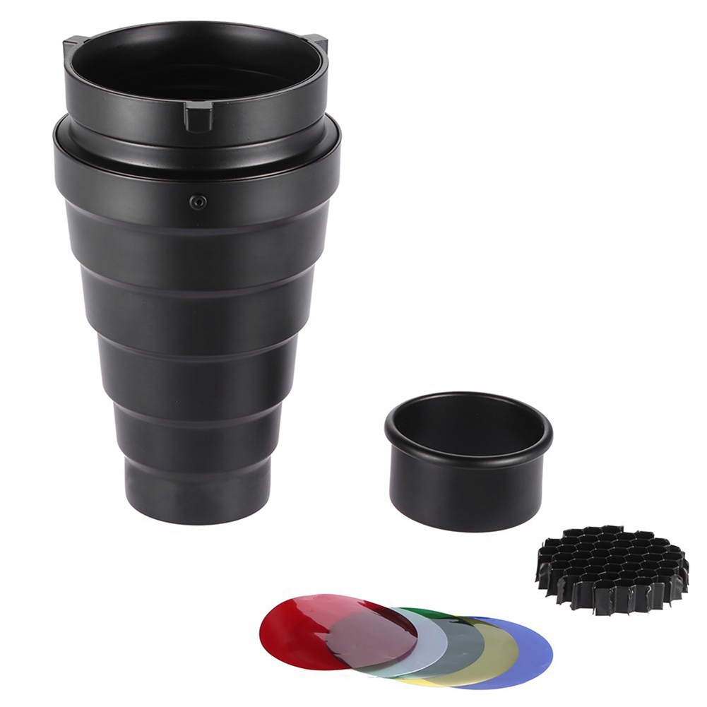 ชุดกรองแสงทรงกรวยพร้อมตะแกรงรั - Honeycomb Grid Filter บทวิจารณ์และราคา