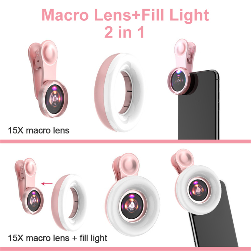เลนส์มือถือ 15X Macro เลนส์โทร - Photography Lighting Continuous บทวิจารณ์และราคา