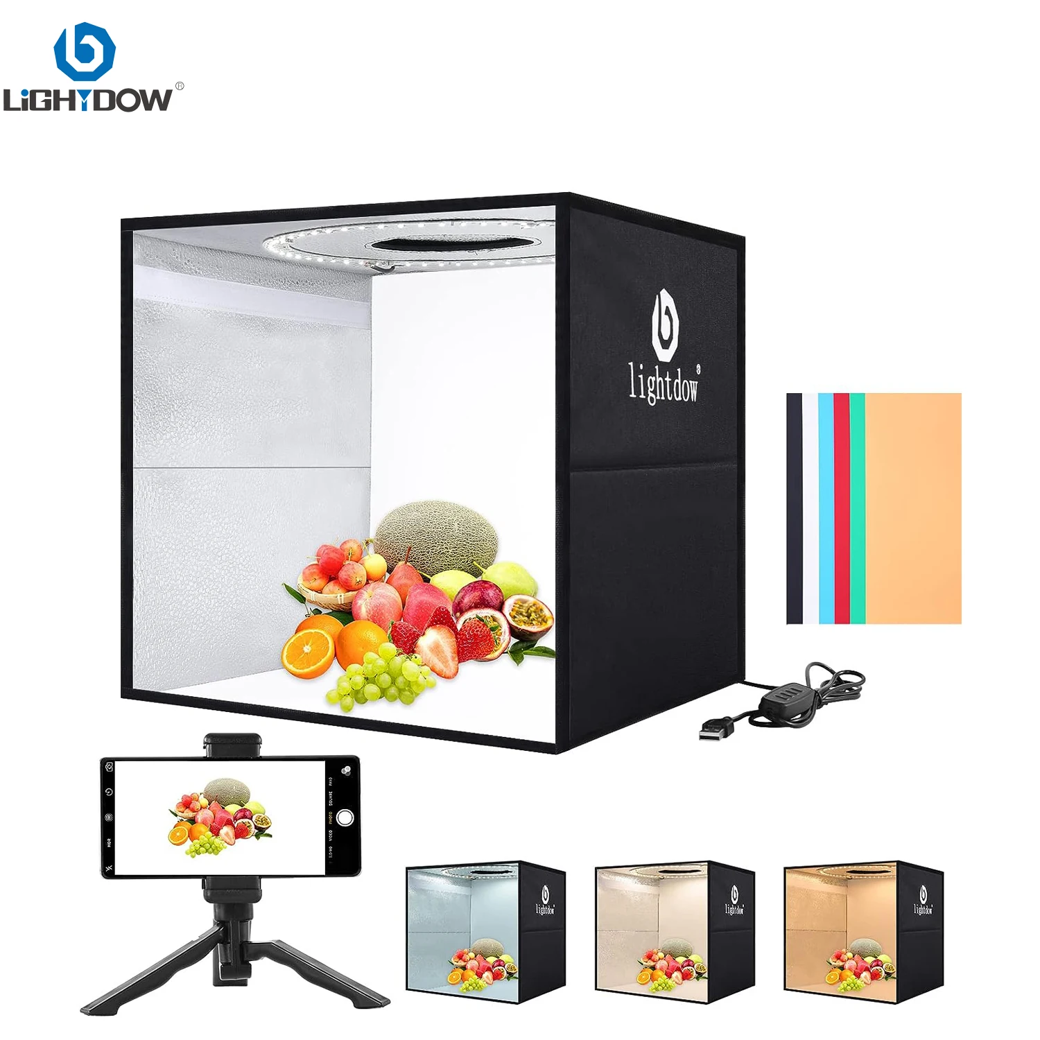 กล่องไฟถ่ายภาพแบบปรับความสว่าง - Photography Lighting Tent บทวิจารณ์และราคา