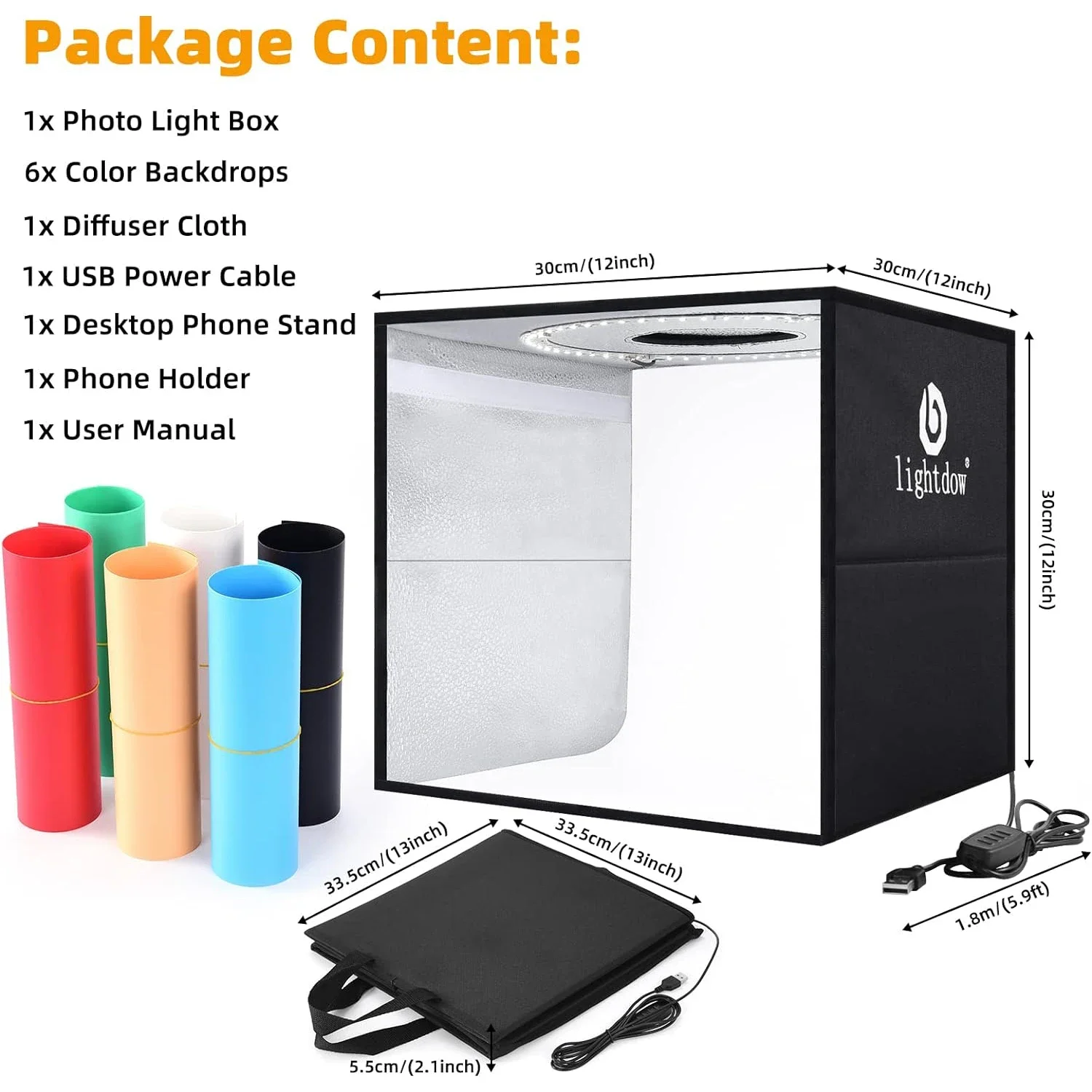 กล่องไฟถ่ายภาพแบบปรับความสว่าง - Photography Lighting Tent บทวิจารณ์และราคา