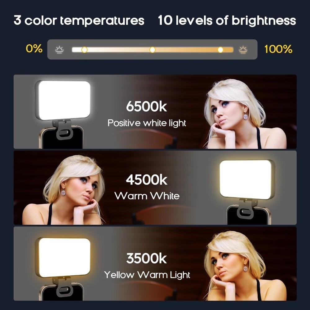 ไฟเซลฟี่ LED 800/1000mAh 3 โหม - Photography Lighting Flash บทวิจารณ์และราคา
